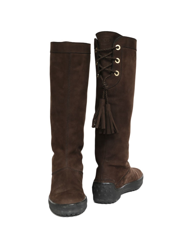 Bottes TOD'S Taille 36 daim marron