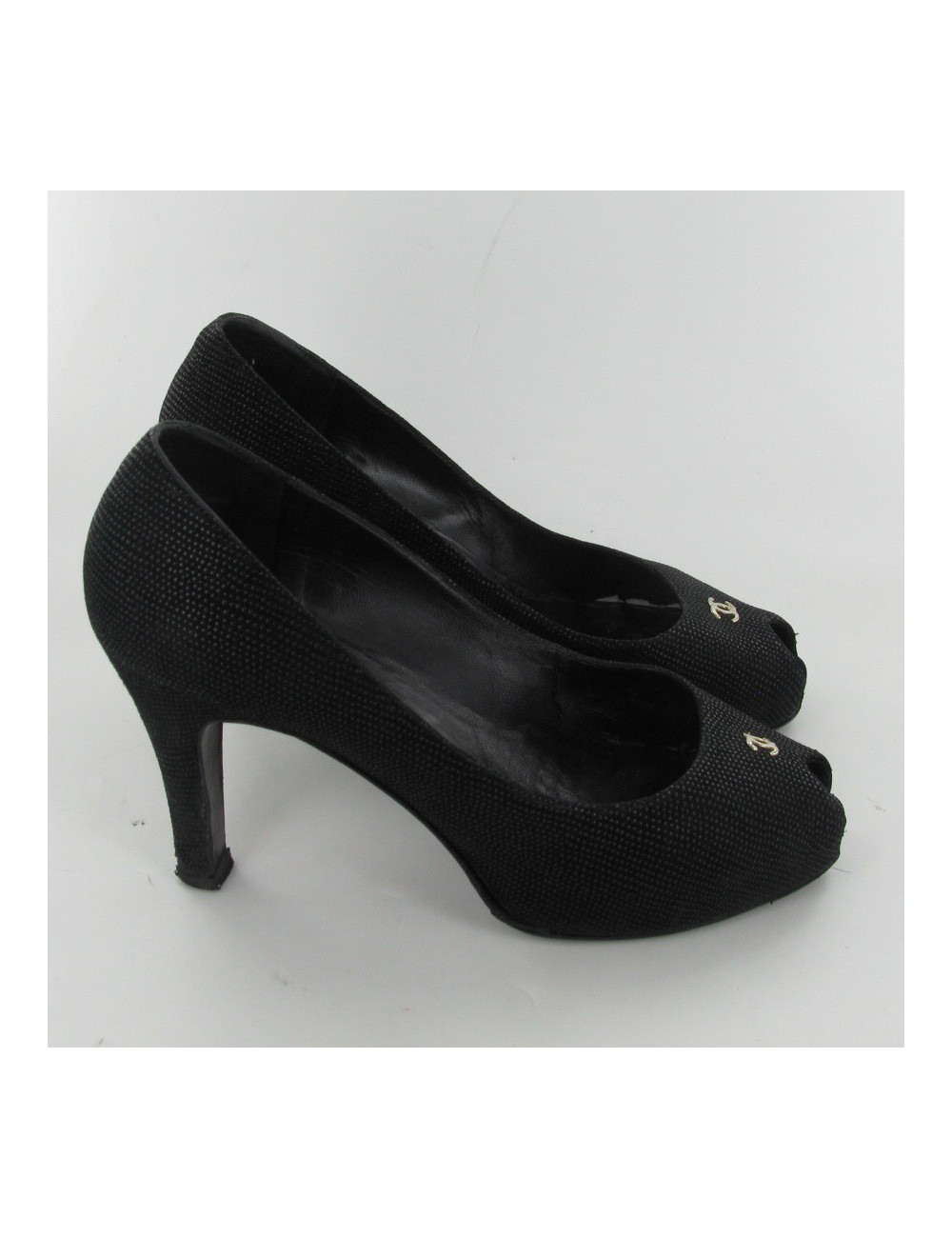 Escarpins noirs T36.5 CHANEL