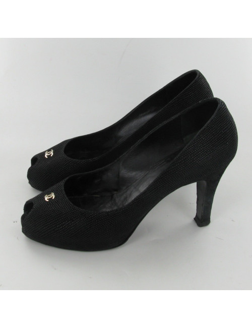 Escarpins noirs T36.5 CHANEL