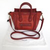 CELINE 'Nano' bag in red leather and python