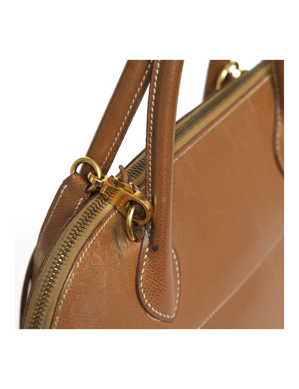 Sac bolide HERMES gold  cuir epsom