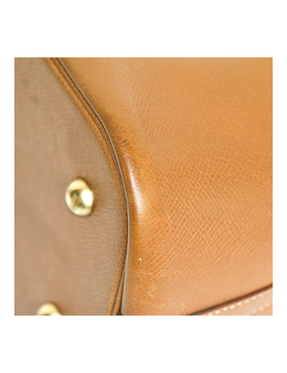 HERMES 'Bolide' bag in gold grained courchevel leather