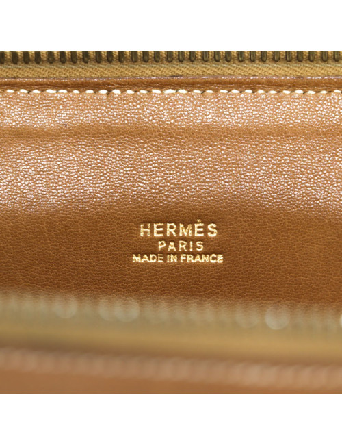 HERMES 'Bolide' bag in gold grained courchevel leather