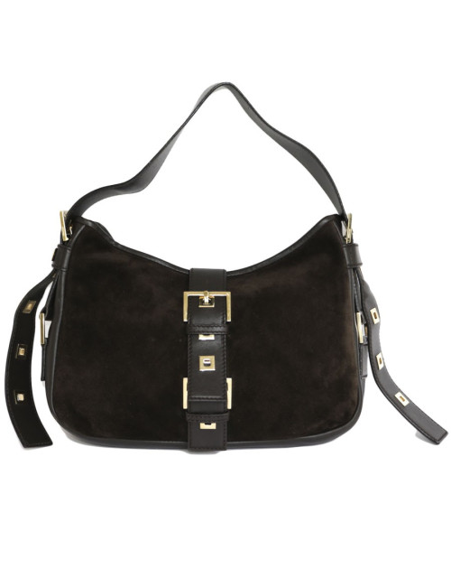 Sac SAINT LAURENT veau velours marron