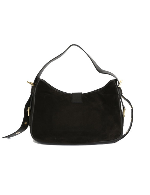 Sac SAINT LAURENT veau velours marron