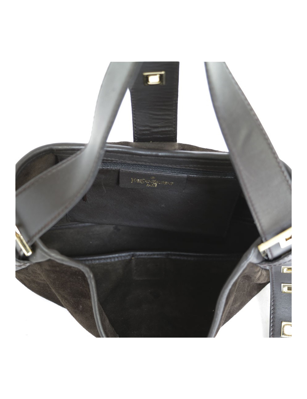 Sac SAINT LAURENT veau velours marron