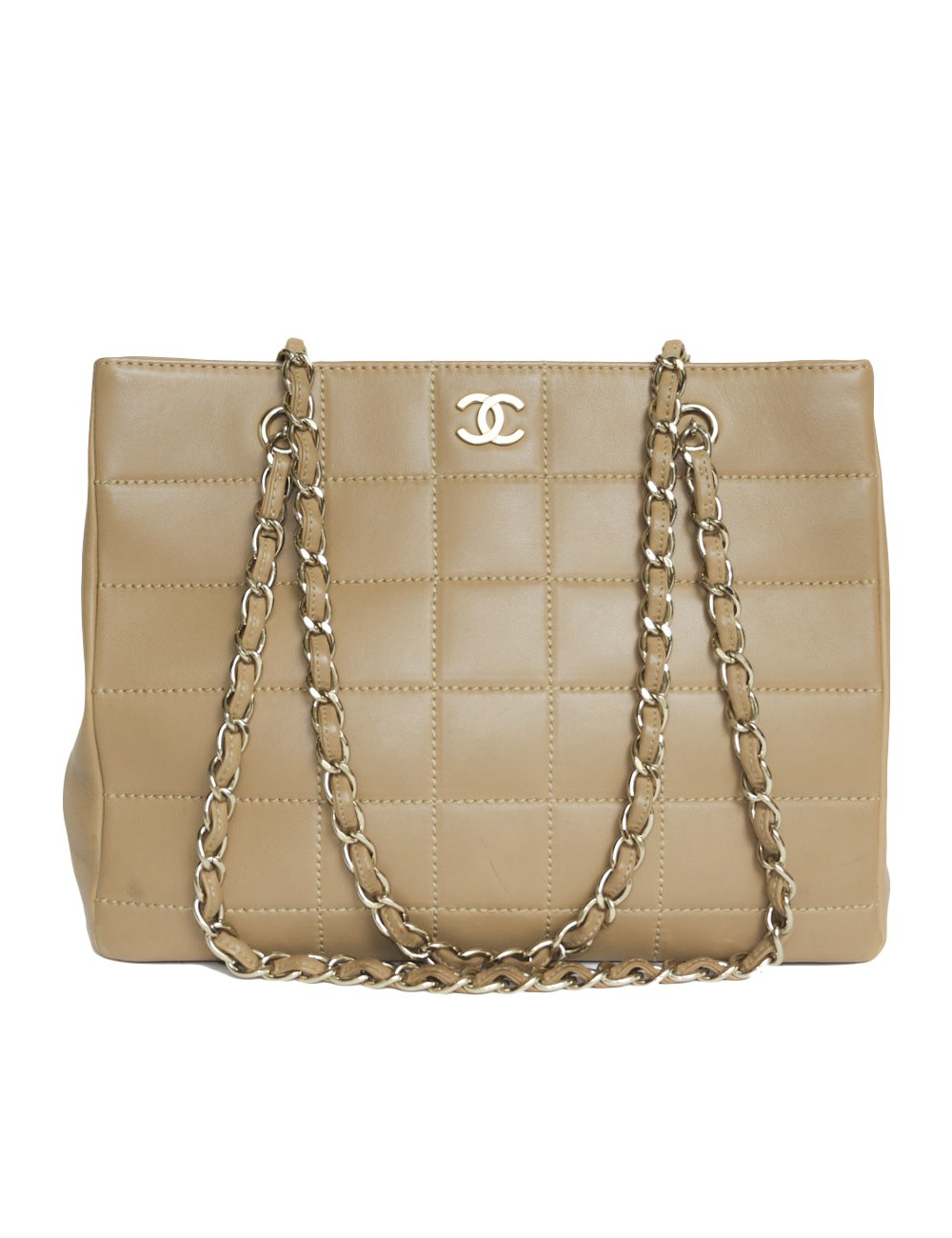 Sac CHANEL cuir d'agneau gold
