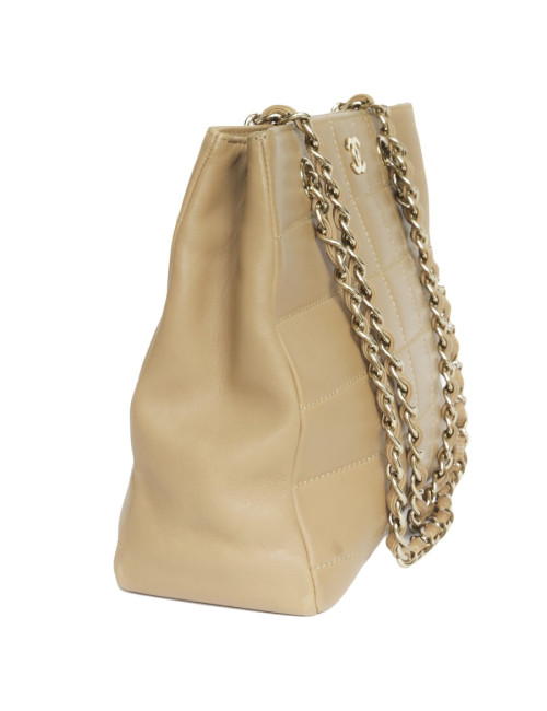 CHANEL lambskin gold bag
