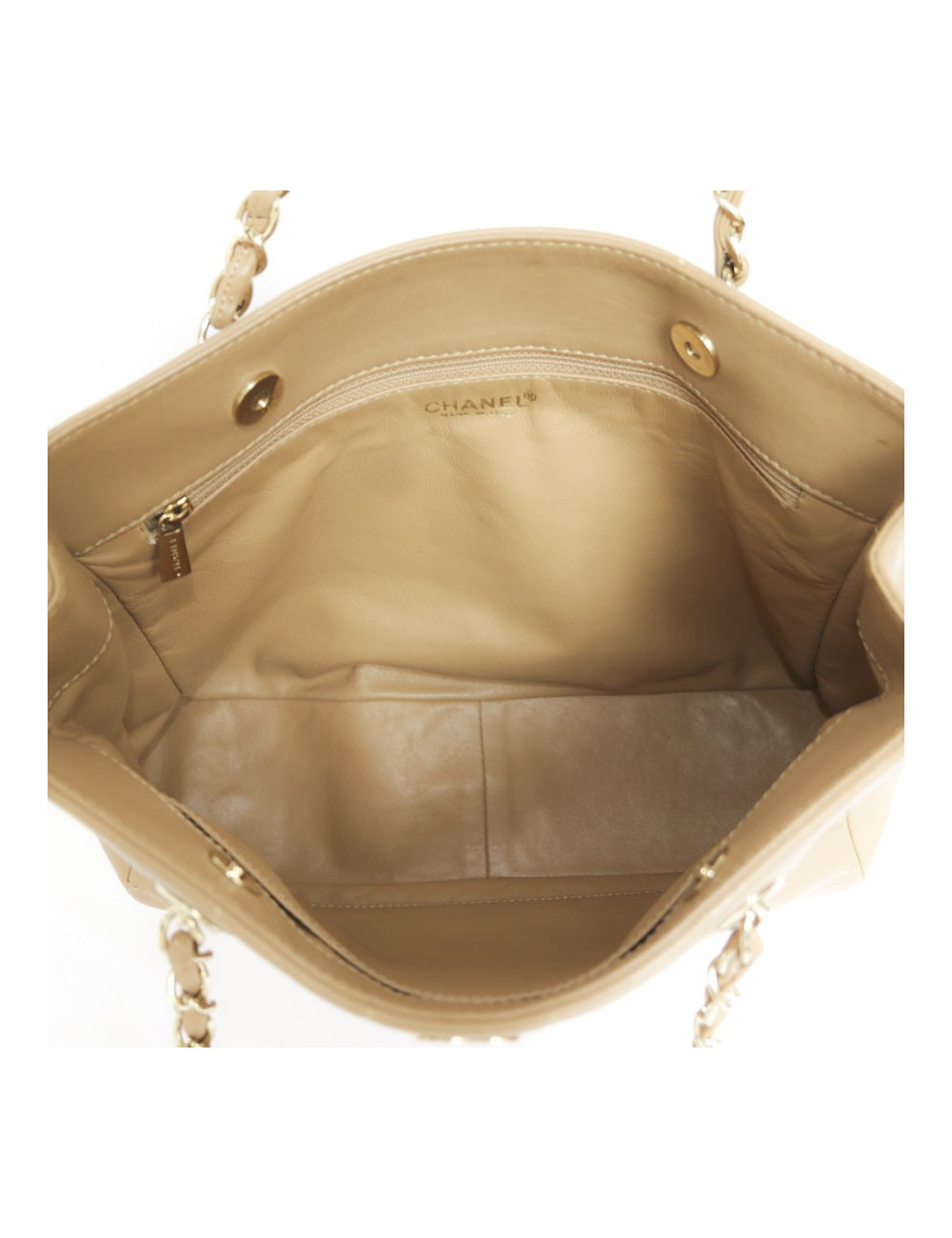 CHANEL lambskin gold bag