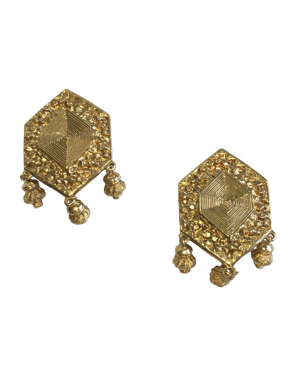 Clips d’oreilles JEAN-LOUIS SCHERRER dorés