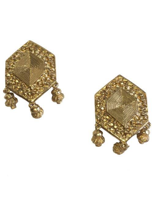 Clips d’oreilles JEAN-LOUIS SCHERRER dorés