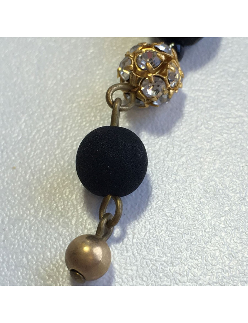 Clips of ears Jean-Louis SCHERRER black and gold earrings