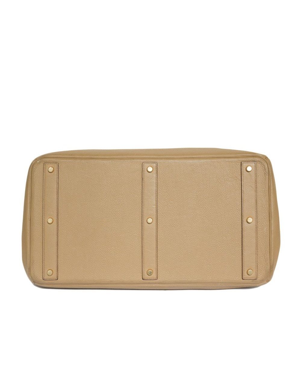 Top Backpack straps HERMES travel leather gold H