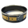 HERMES bracelet in black, yellow and grey enamel