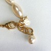 MARGUERITE of VALOIS Camellia necklace Pearl glass paste