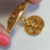NINA RICCI cufflinks gold metal