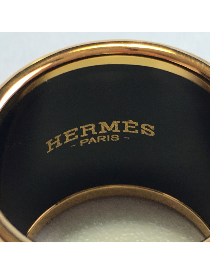 Anneau de carré HERMÈS en émail Rocabar 