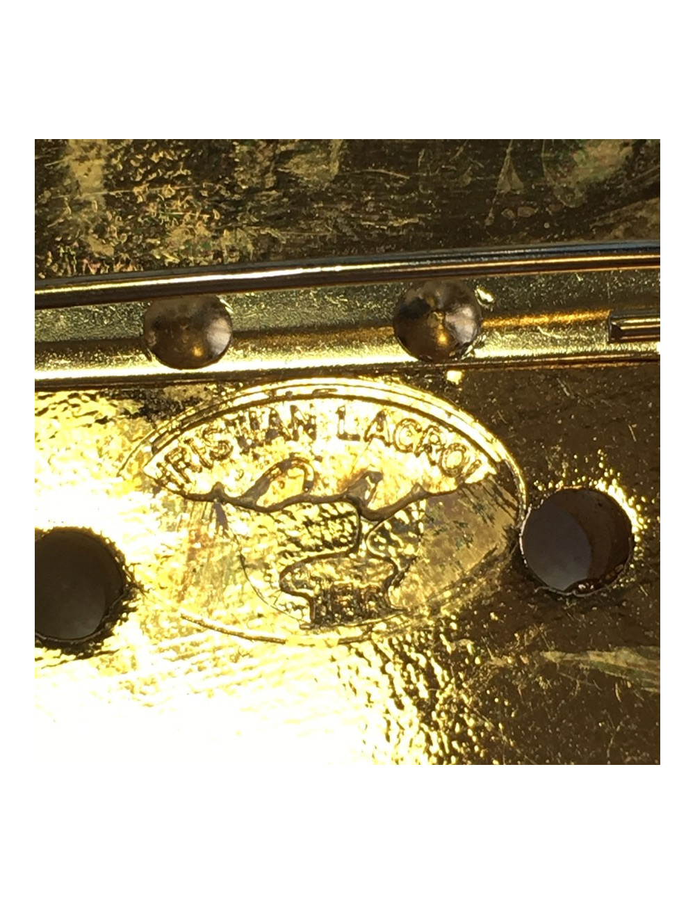 PIN CHRISTIAN LACROIX Sun gold metal