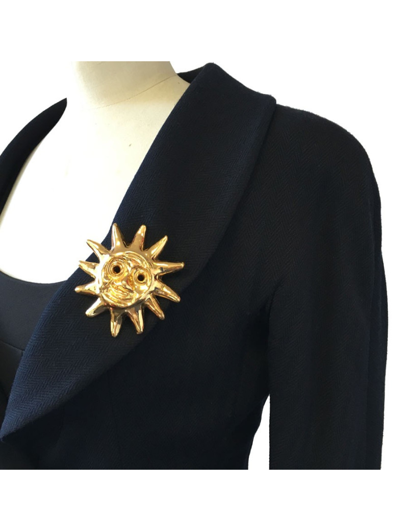 PIN CHRISTIAN LACROIX Sun gold metal