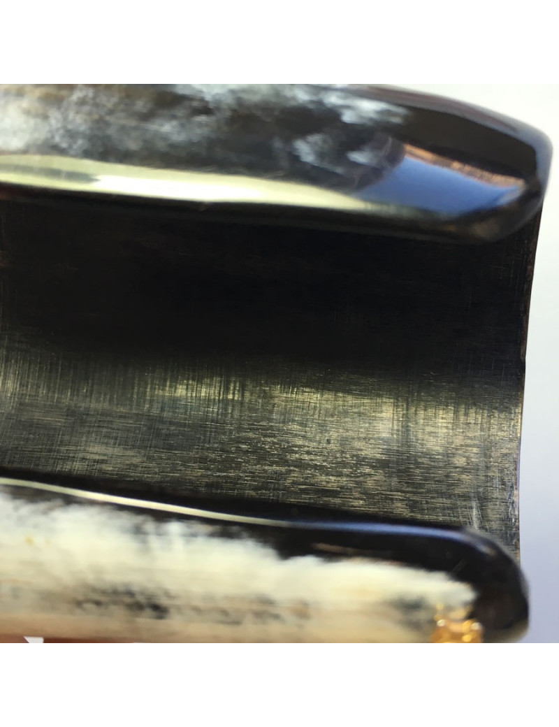 Manchette CELINE en corne noire 