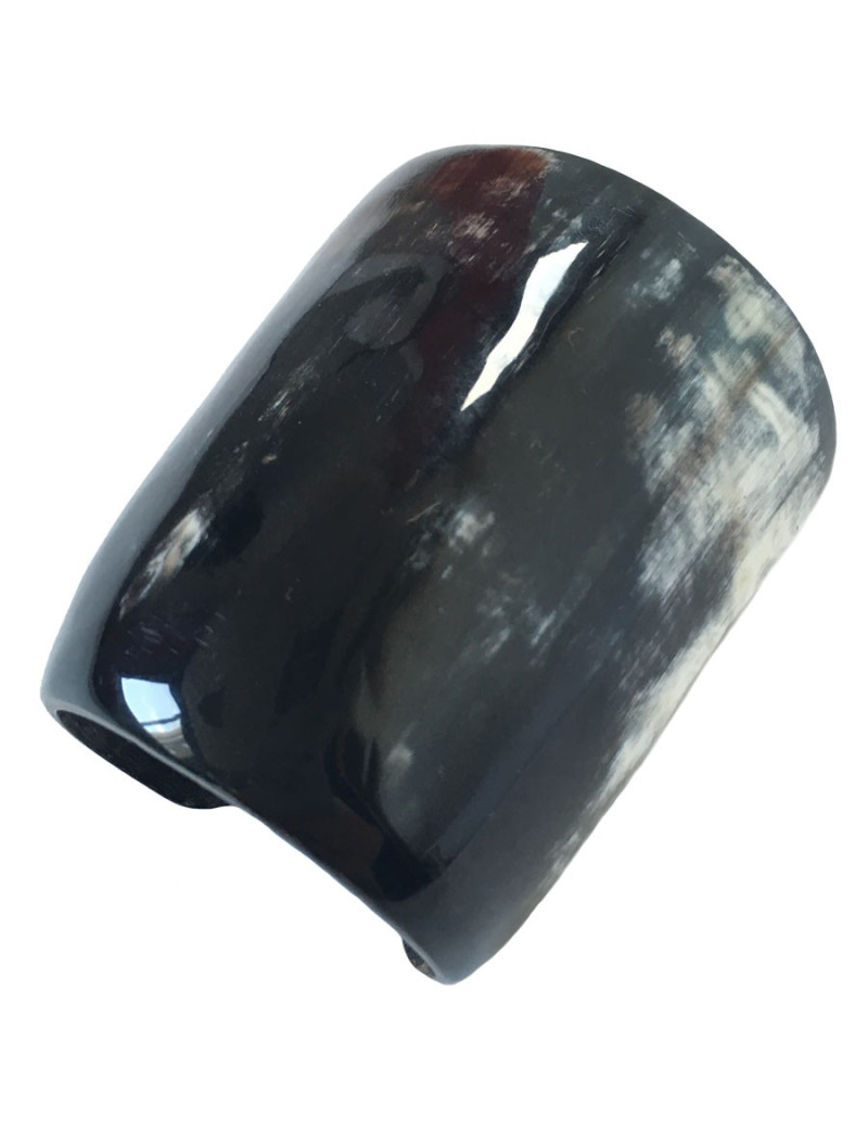 Manchette CELINE en corne noire 