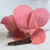 CHANEL camellia brooch in pink silk