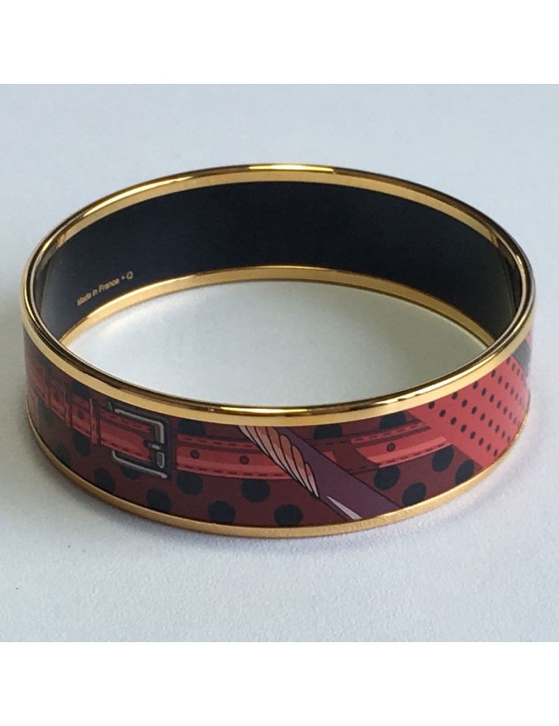 Bracelet HERMES en émail  PM