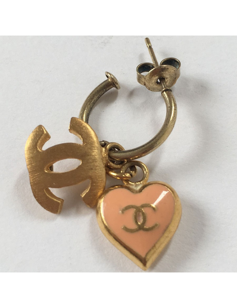 Boucles d'oreille clous CHANEL dorées
