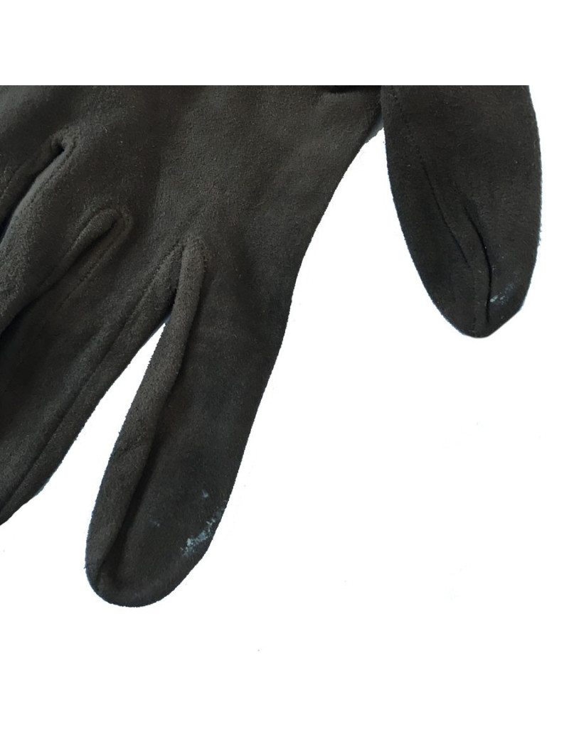 CHRISTIAN DIOR shoulder-length gloves brown suede