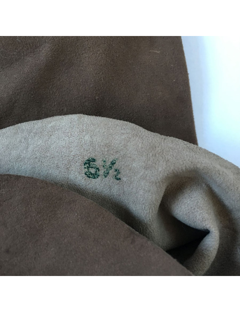 Gants mi-longs CHRISTIAN DIOR en suède marron