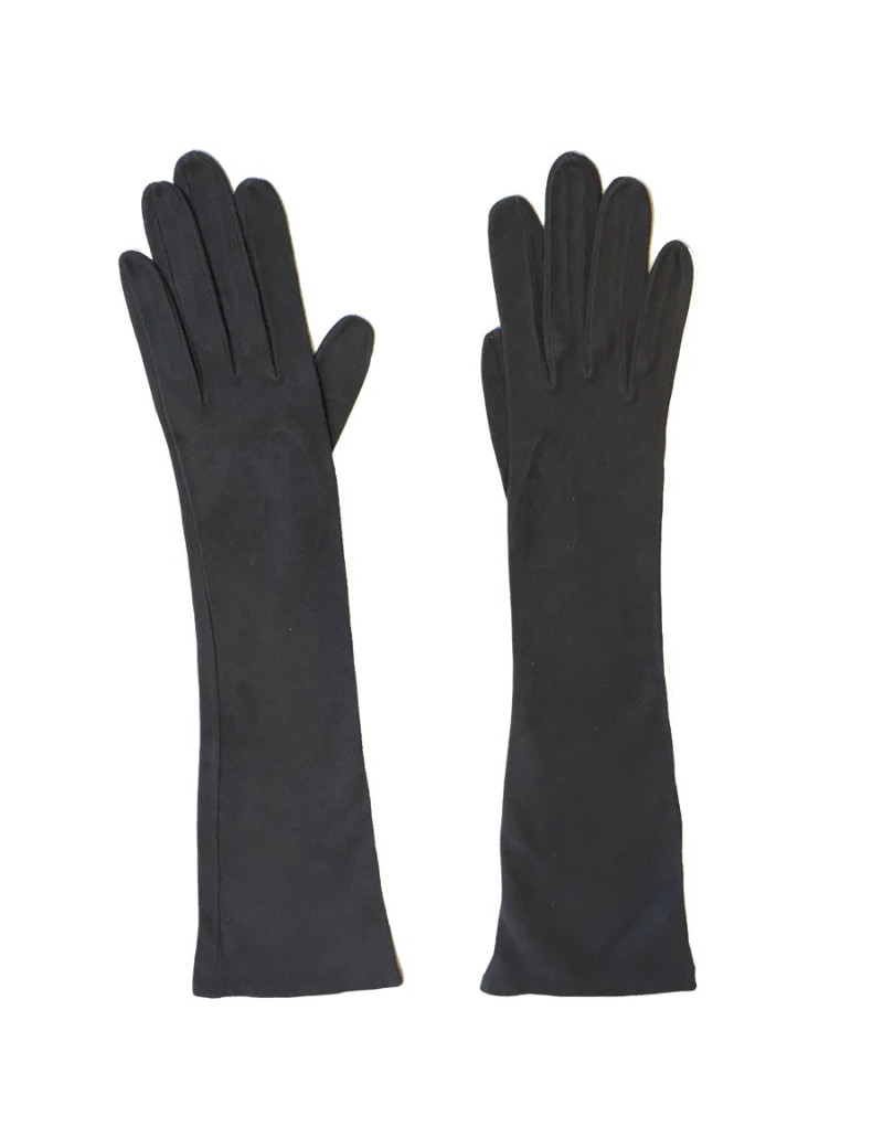 Gants mi-longs CHRISTIAN DIOR en suède gris
