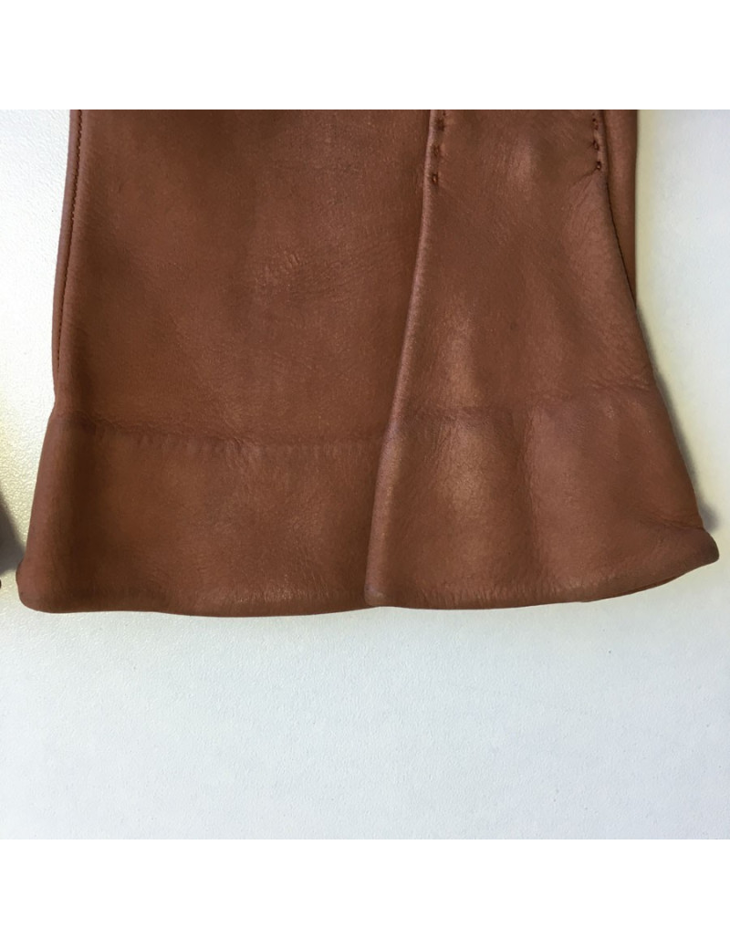 Gants CHRISTIAN DIOR  en cuir marron vintage 