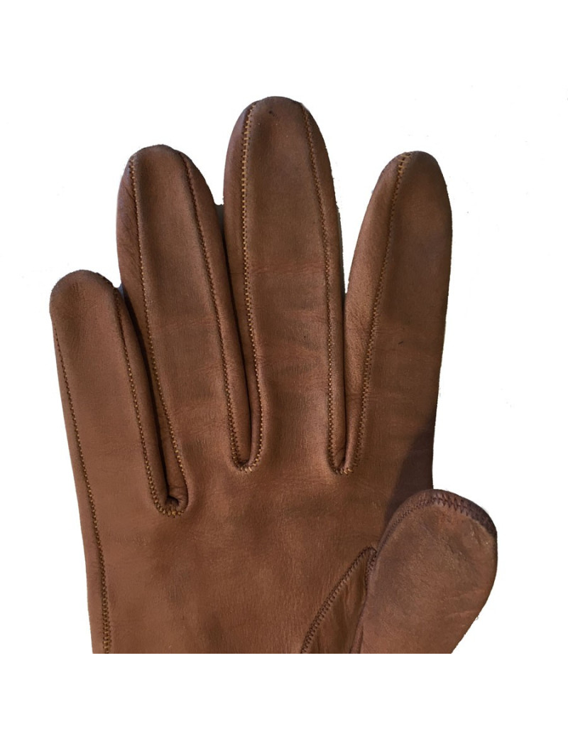 Gants CHRISTIAN DIOR  en cuir marron vintage 