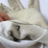 HERMES gloves in cream size lamb leather 7