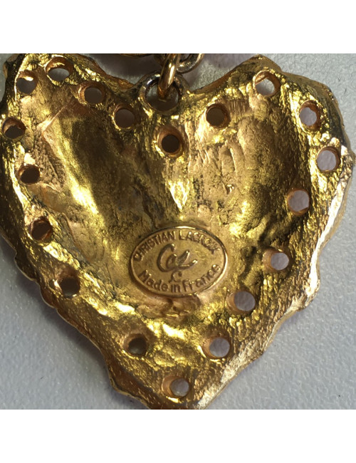Golden vintage CHRISTIAN LACROIX clips