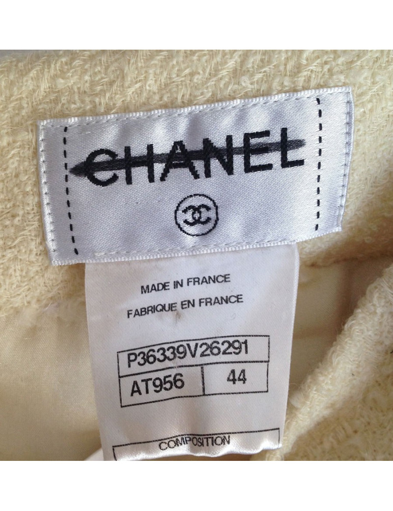 Jupe crayon  écrue CHANEL t 44