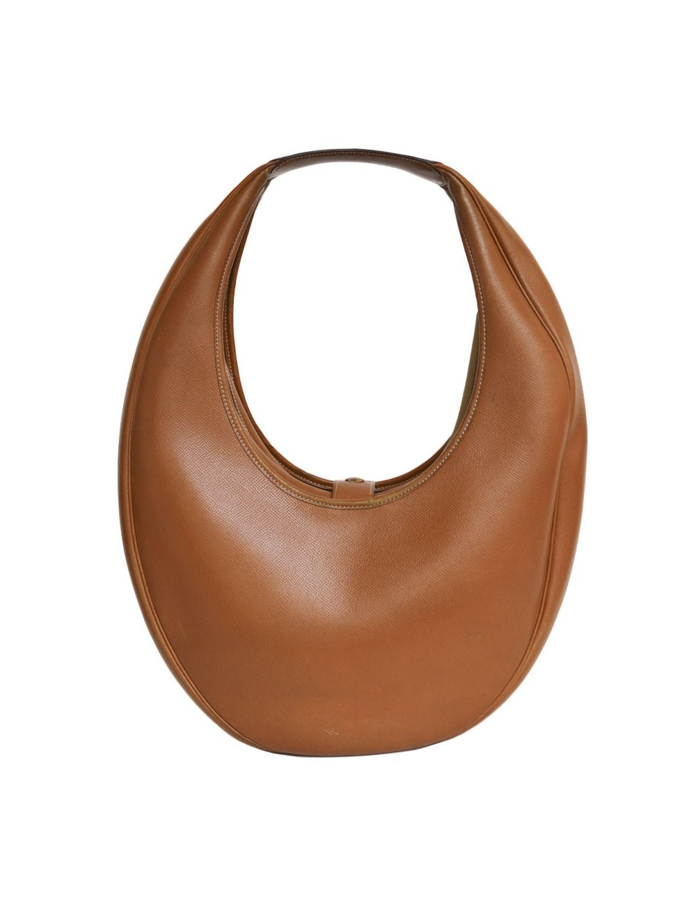 Sac  besace HERMES  ?????cuir courchevel gold Vintage