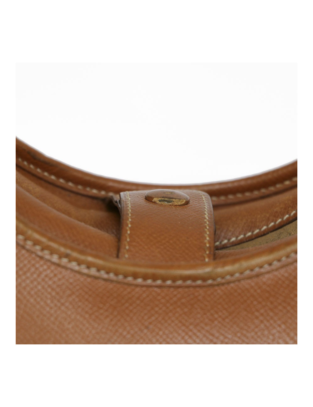 Sac  besace HERMES  ?????cuir courchevel gold Vintage