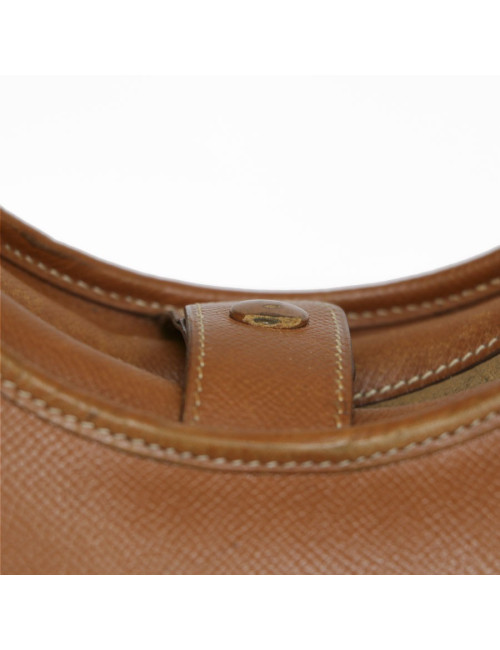 Sac  besace HERMES  ?????cuir courchevel gold Vintage