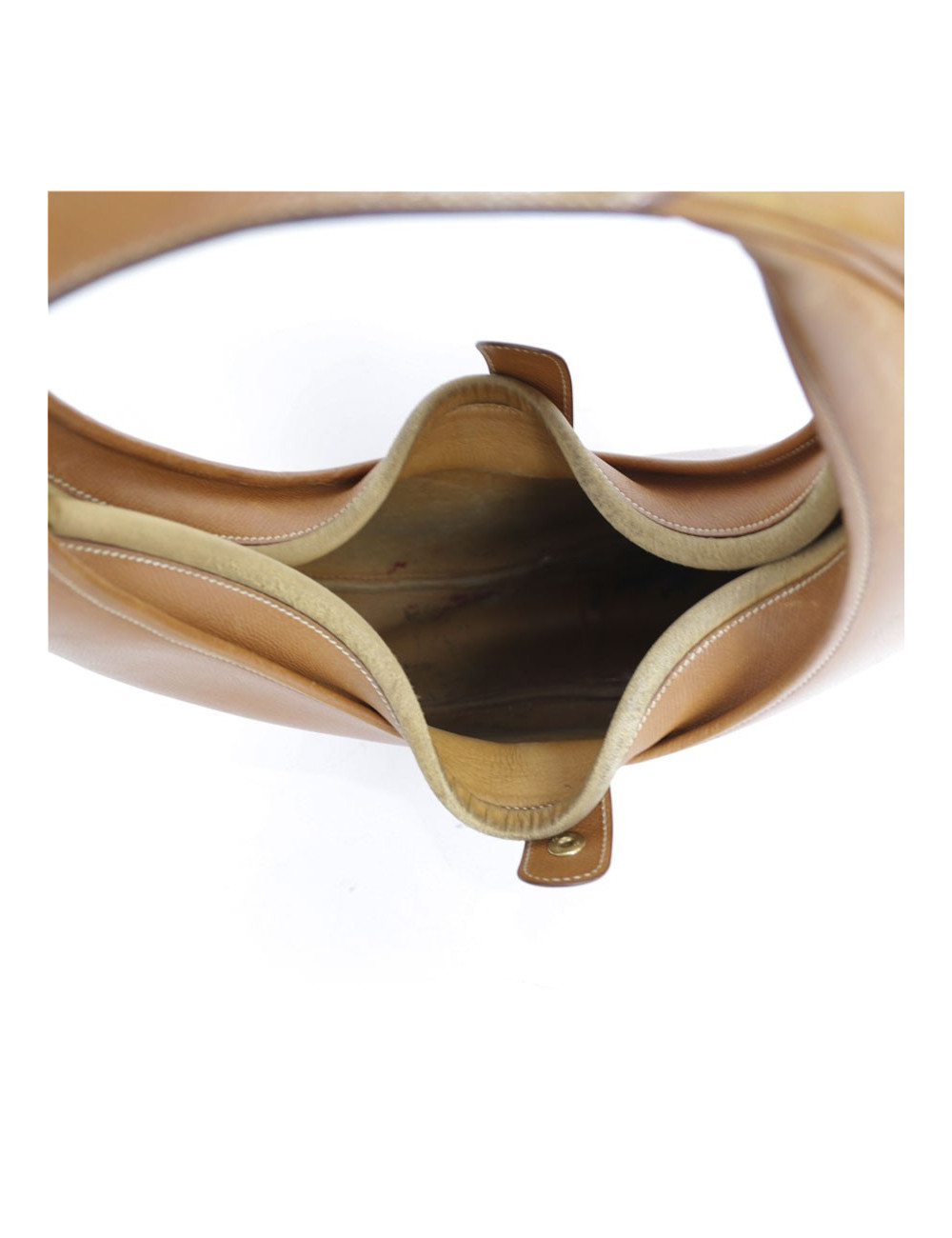 Vintage HERMES model 'Goa' bag in gold courchevel leather