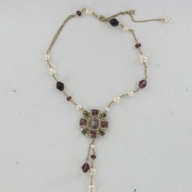Amethyst necklace CHANEL
