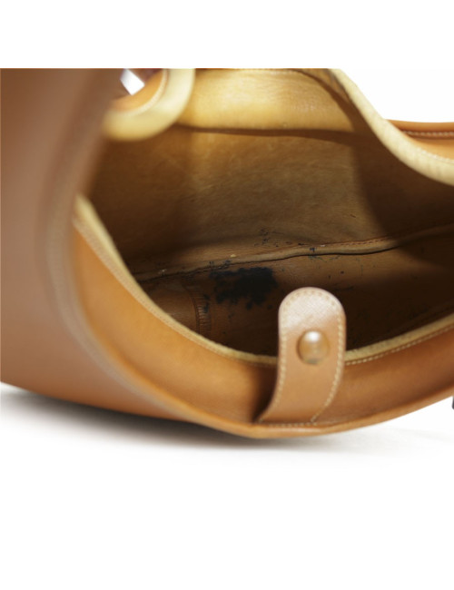 Sac  besace HERMES  ?????cuir courchevel gold Vintage