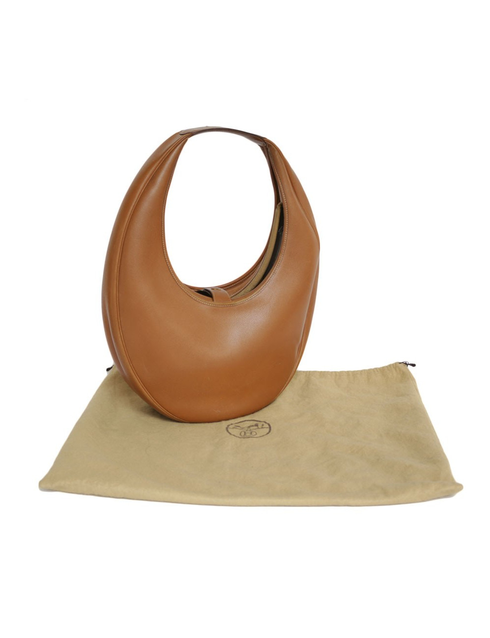 Vintage HERMES model 'Goa' bag in gold courchevel leather