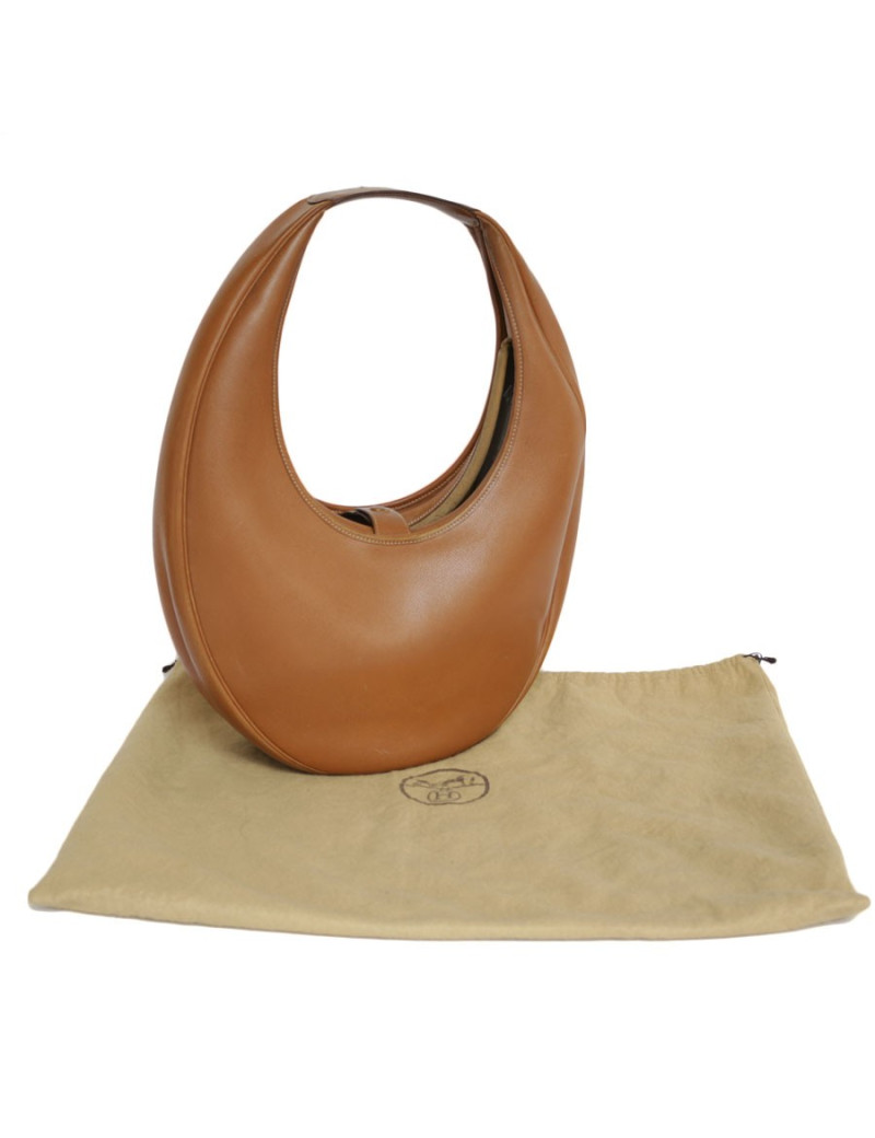 Vintage HERMES model 'Goa' bag in gold courchevel leather