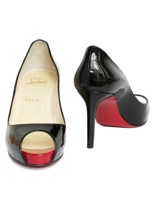 Escarpins LOUBOUTIN T38 cuir verni