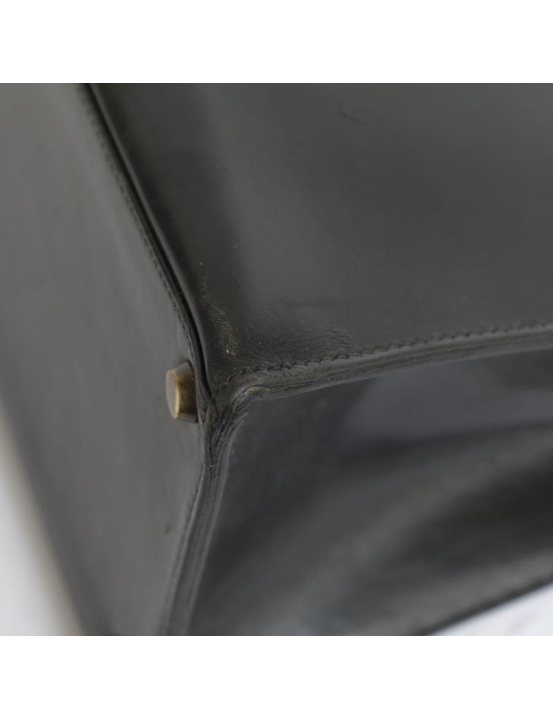 32 leather black bites box SADDLER HERMÈS Kelly bag