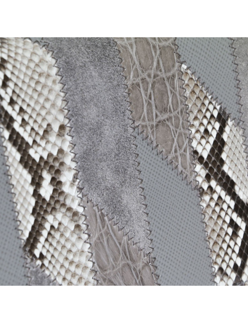 PRADA leather, crocodile and python handbag