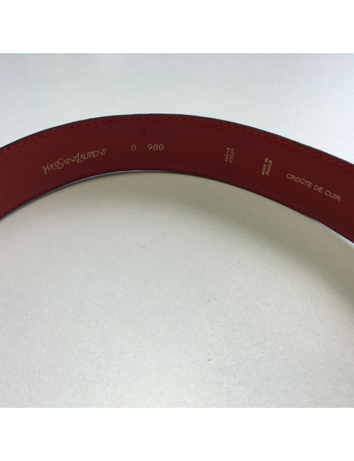 Ceinture YVES SAINT LAURENT cuir rouge