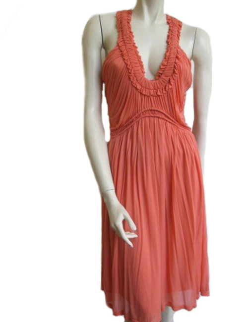robe ALEXANDER MC QUEEN ROSE corail