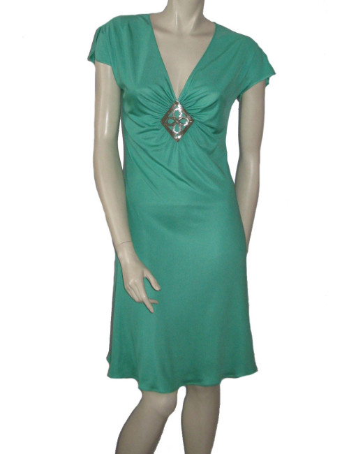 Robe EMILIO PUCCI soie turquoise t38 fr